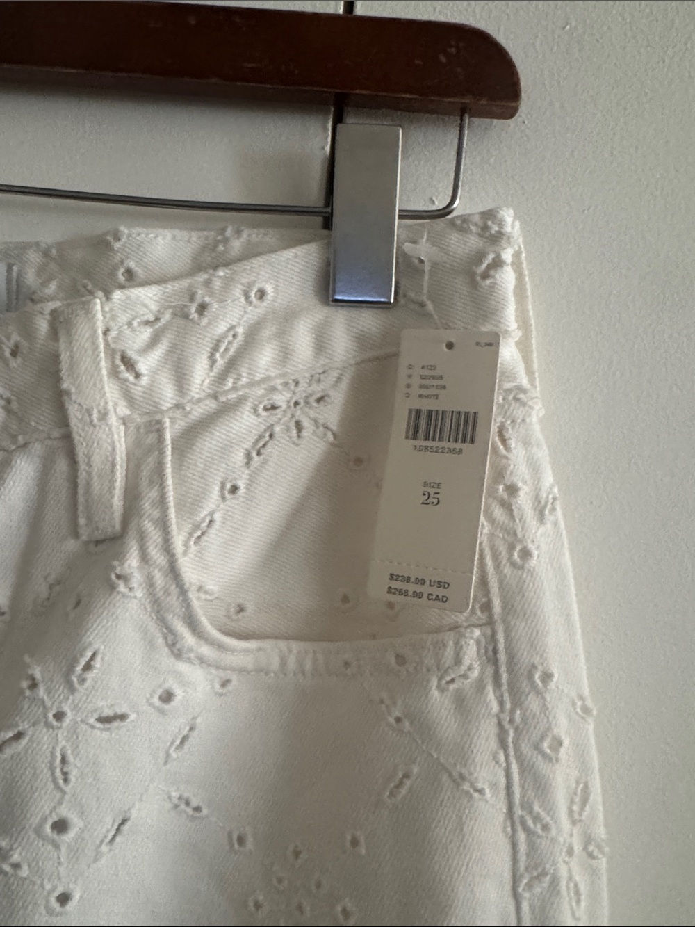 Citizens Of Humanity White Eyelet Flare Jeans - Picture 5 of 6
